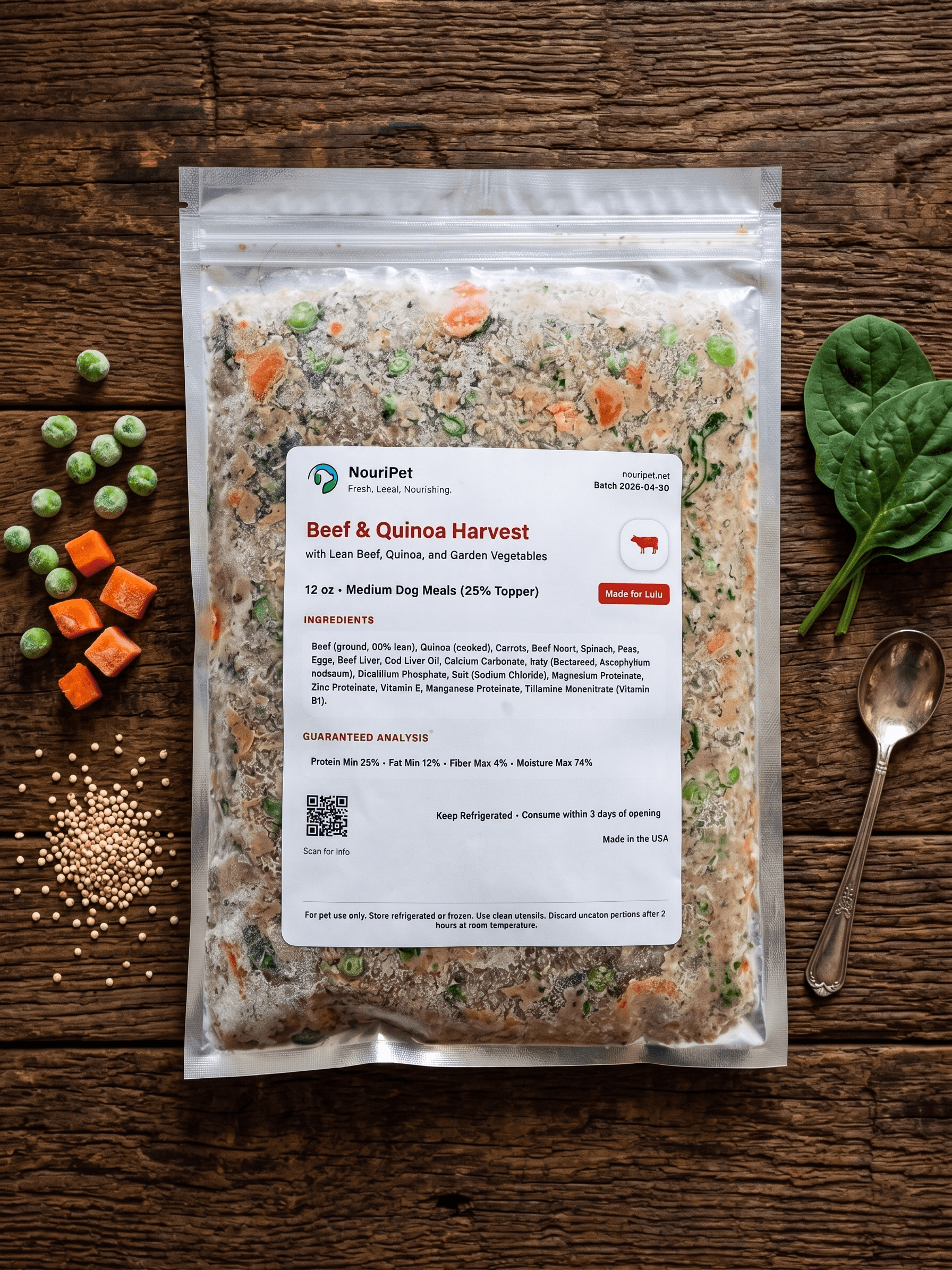 Beef & Quinoa Harvest pouch