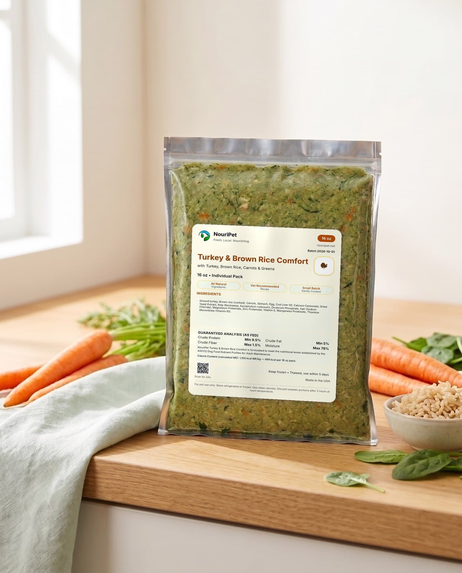 Turkey & Brown Rice Comfort pack